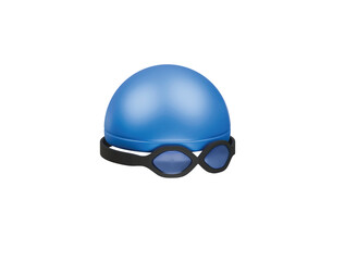 swimming cap icon 3d illustration render