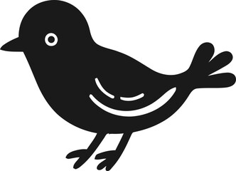 black birds vector silhouette illustration