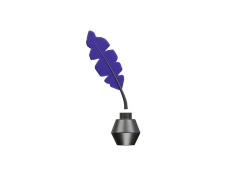writing flask icon 3d illustration render