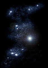 galaxy in a free space.