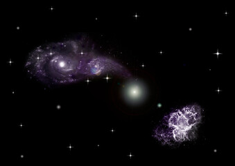 galaxy in a free space.