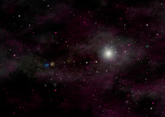 galaxy in a free space.