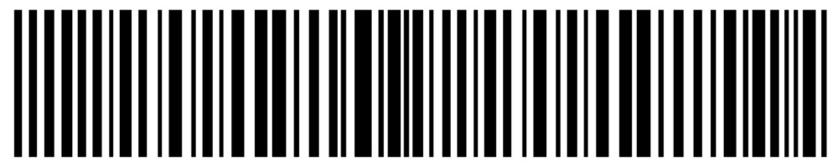 vector bar code. Barcode illustration. Clipart isolated on transparent background.