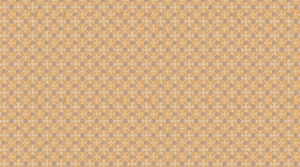 Dense Retro Geometric Seamless Pattern in Orange Tones