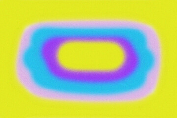 Abstract blurred concentric shapes on a yellow background on transparent background