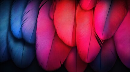 Vibrant feather gradient