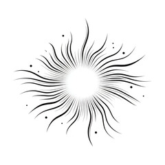 Abstract Design Exploding Circle