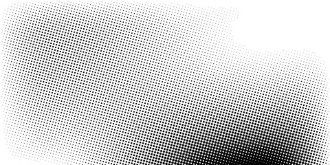 Grunge halftone gradient background. Faded grit noise texture. White and black sand wallpaper. Retro pixelated backdrop. vector