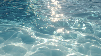 Sparkling Aqua Water Surface Texture Background perfect for Summer designs website banners or refreshing app interfaces
