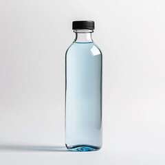Naklejka premium Sleek Glass Water Bottle Mockup Perfect for Branding and Design