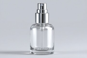 Fototapeta premium Clear glass perfume bottle