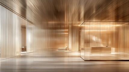 Obraz premium Modern, warm interior space
