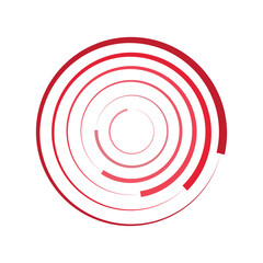 Round circle geometric ball shape line art vector icon for apps and websites.