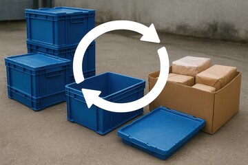 Reusable packaging promoting circular economy in logistics and shipping