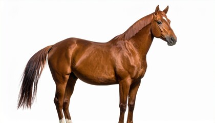 horse isolated on white