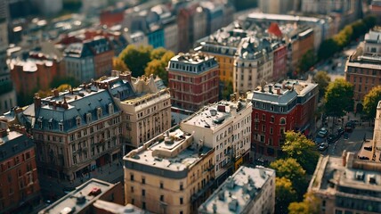 aerial view of the city
