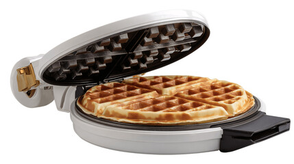 A foldable waffle iron, white background --ar 16:9