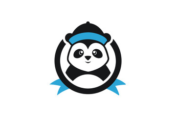 Creative Logo Design Featuring a Bird Wearing a Panda Hat