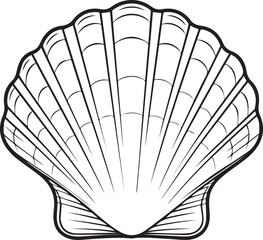 seashell silhouette, seashell outline, ocean shell icon, beach shell vector, marine shell shape, spiral shell silhouette, clam shell icon, sea mollusk outline, coastal shell vector, beach find symbol,