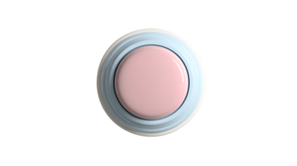 A pastel doorbell button, white background --ar 16:9