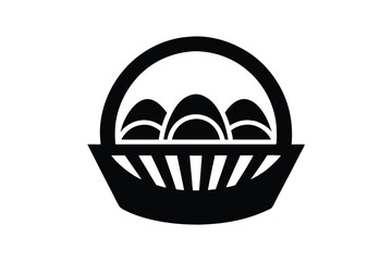 Obraz premium Easter Basket Logo Icon Design for Branding and Websites