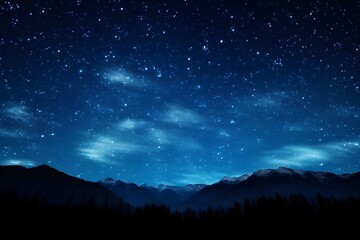 Fototapeta premium Starry Night Sky: A mesmerizing night sky filled with stars, perfect for stargazers and dreamers