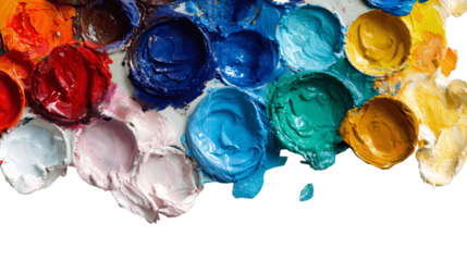 A scratch-resistant paint palette, white background --ar 16:9