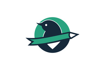 Creative Education Logo Design Featuring a Bird with a Pencil