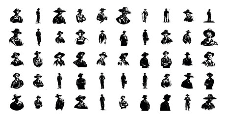 Farmer Silhouette Pack - 50 Design