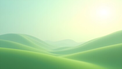 Obraz premium Misty Mountain and Rolling Hills Landscapes
