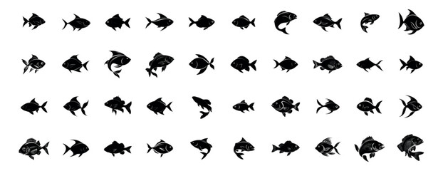 Fish Silhouette Pack - 40 Design