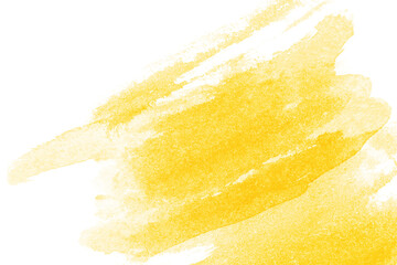Yellow watercolor brush strokes, may be used as background