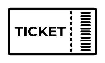 チケットのアイコンイラスト