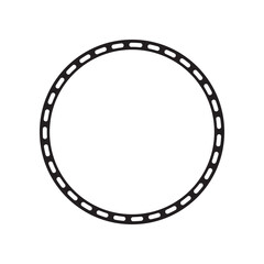 Blank circle icon vector. Trendy flat blank circle icon from shapes collection isolated on white background. Vector illustration can be used for web and mobile graphic design, logo, eps10