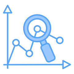 Predictive Analytics Blue Icon