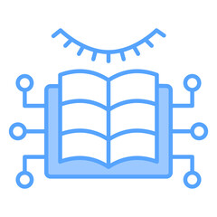 Unsupervised Learning Blue Icon