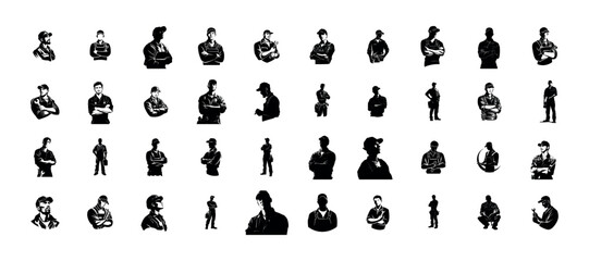 Mechanic Silhouette Pack - 40 Design