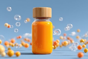  Glossy liquid soap bottle