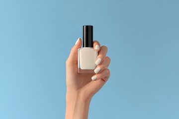 Glossy nail polish bottle