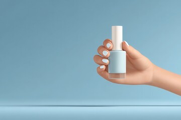 Glossy nail polish bottle