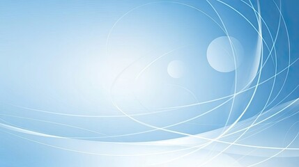 Light blue abstract background with flowing lines.