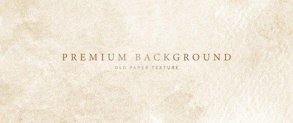 Old paper vector texture background. Textured template for cover design, business banner, brochure, prestigious voucher, luxe invite.	