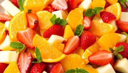 fruit salad on a plate