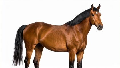 horse isolated on white background