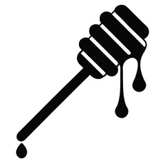 Honey Dipper Vector Icon