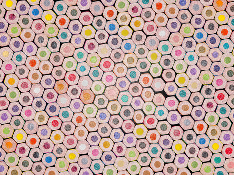 colored pencils with a solid background with blunt ends. variation processing in a graphic editor. drawing, texture, background, wallpaper, place to place text, ads, objects