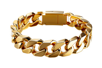 Stylish gold chain bracelet with sleek design and durable clasp