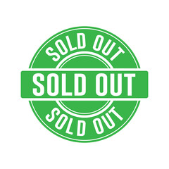 Sold Out Rubber Stamp vector element design templates simple and modern concept
