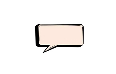 Naklejka premium Empty Speech Bubble Illustration