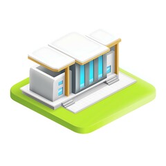 Modern Architecture 3D Model: Urban Landscape & Eco-Friendly Structure in Contemporary Style